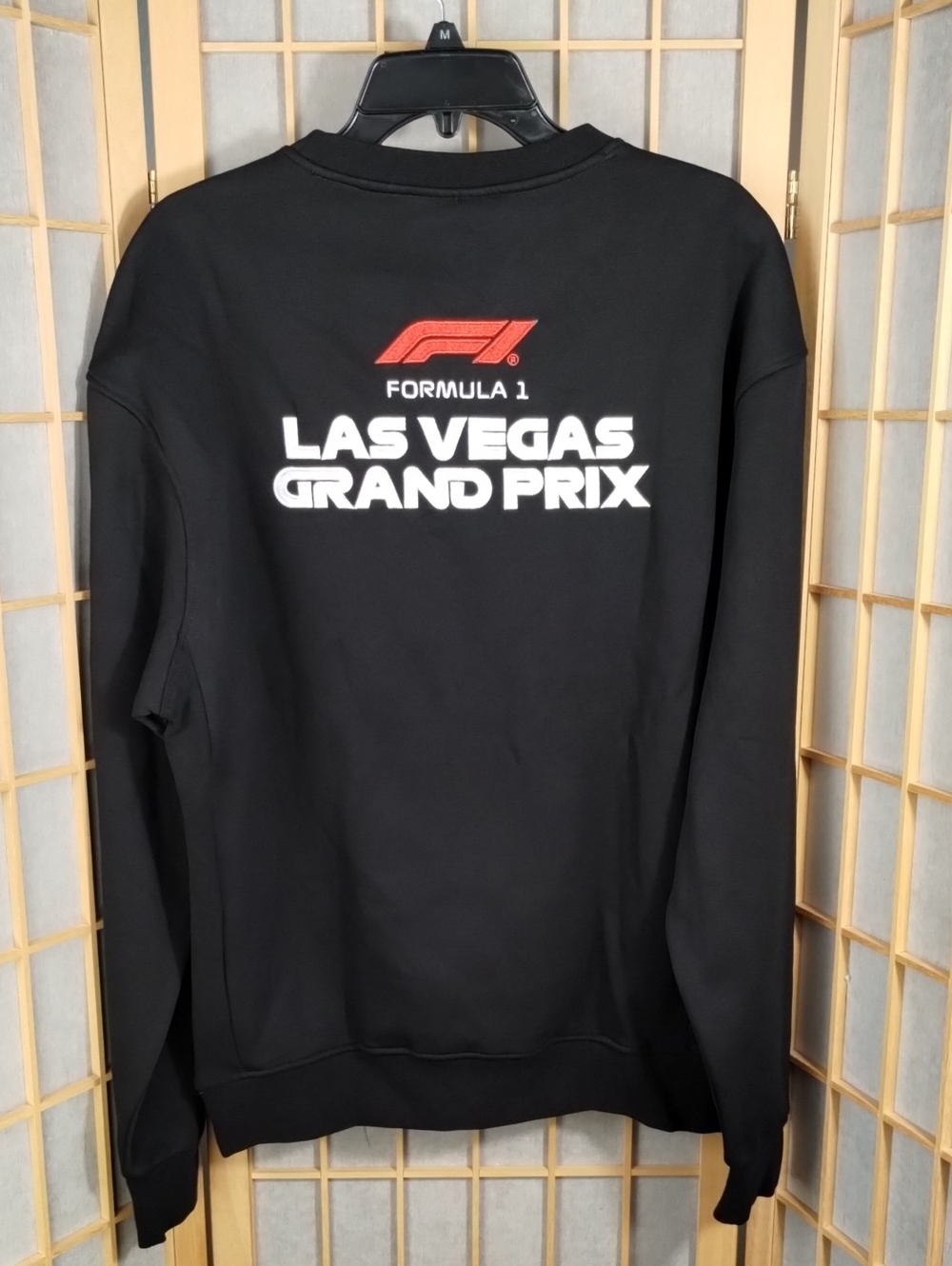 Formula 1 Crew Neck Las Vegas Grand Prix Sweatshirt Black Size M